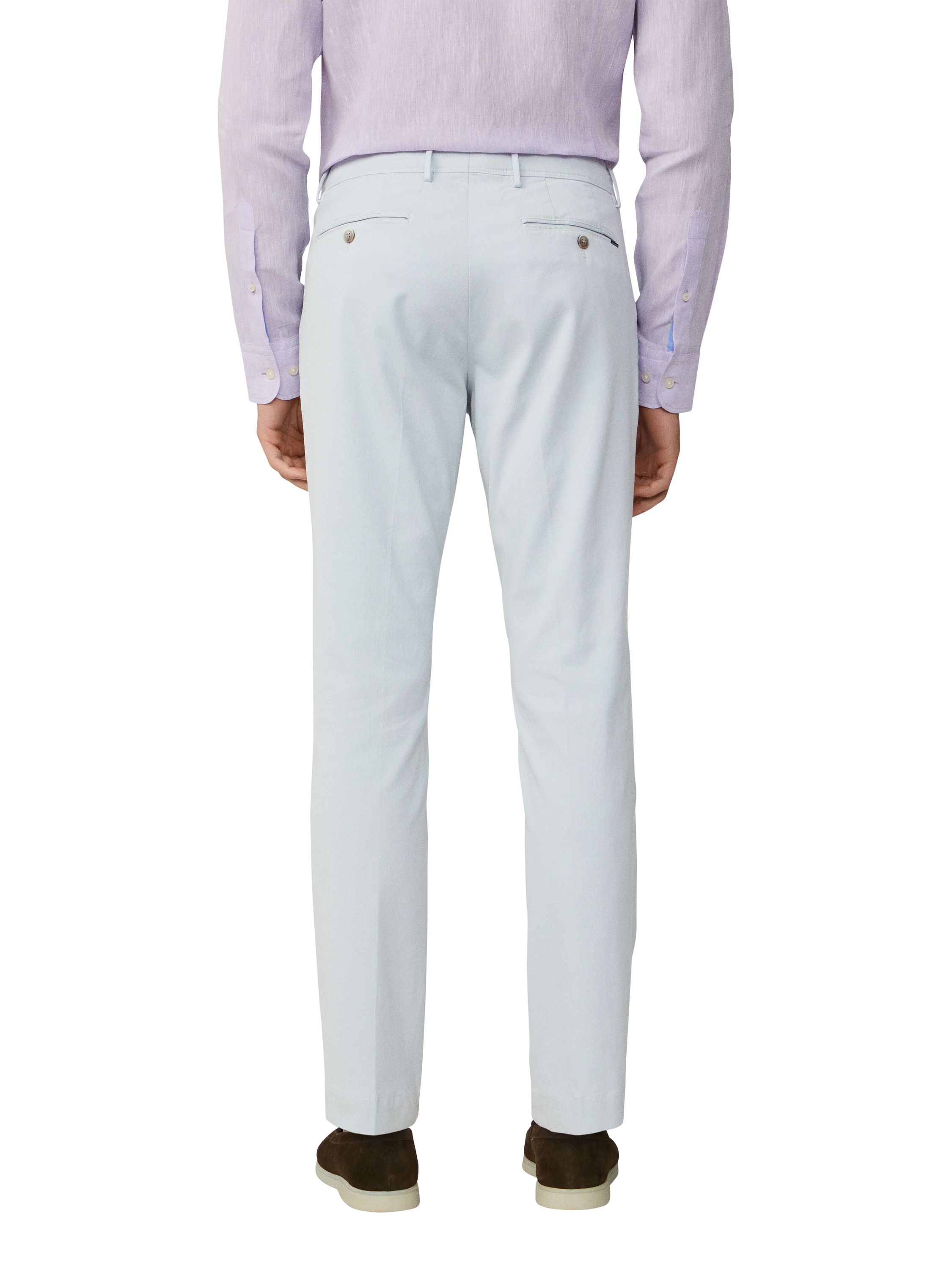 Product image 3 of 5, which shows Hackett London Slim Fit Kensington Chinos, Pearl Grey, 28R