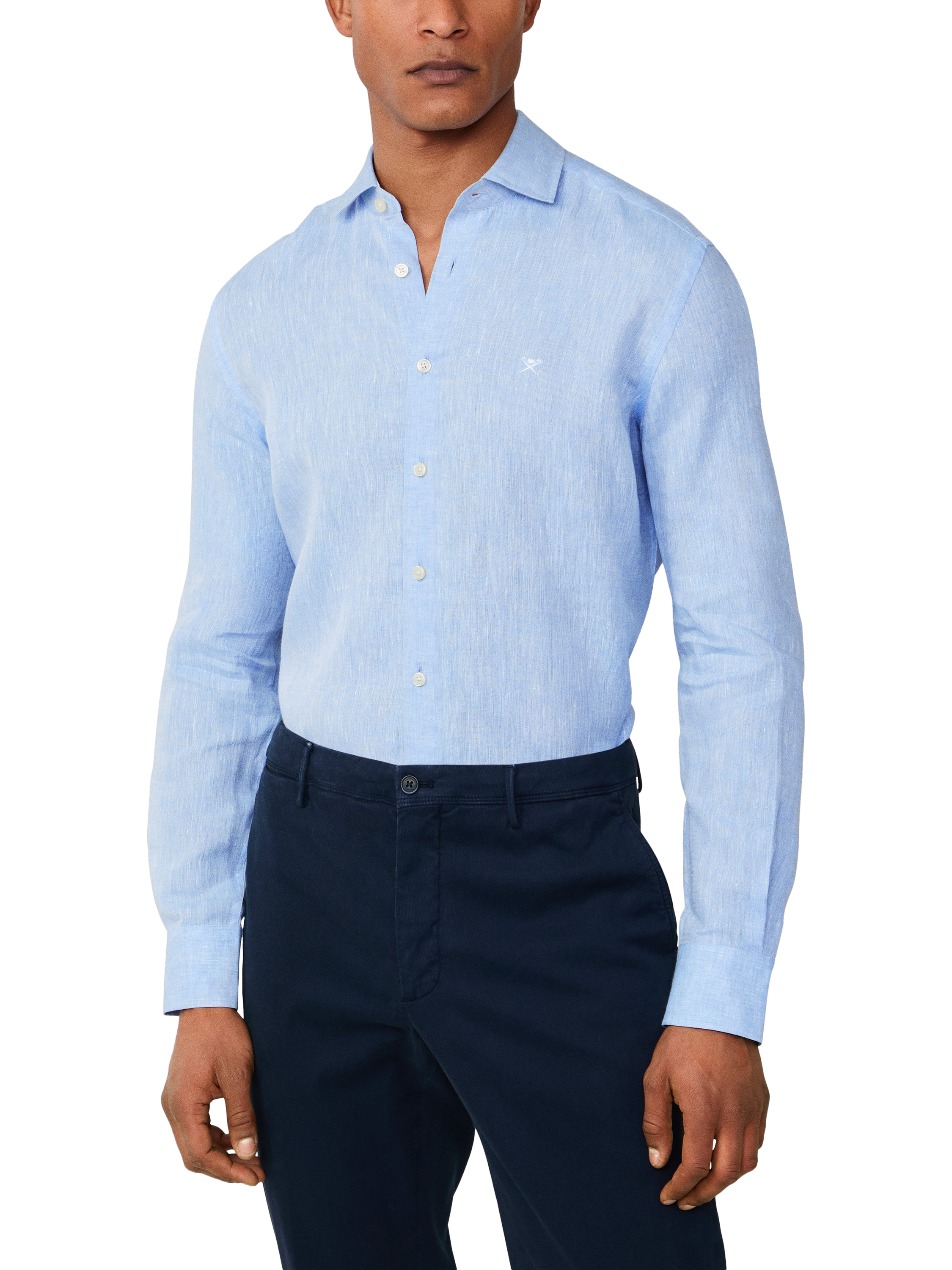 Product image 1 of 7, which shows Hackett London Tailored Shirt, Sky Blue, XXL