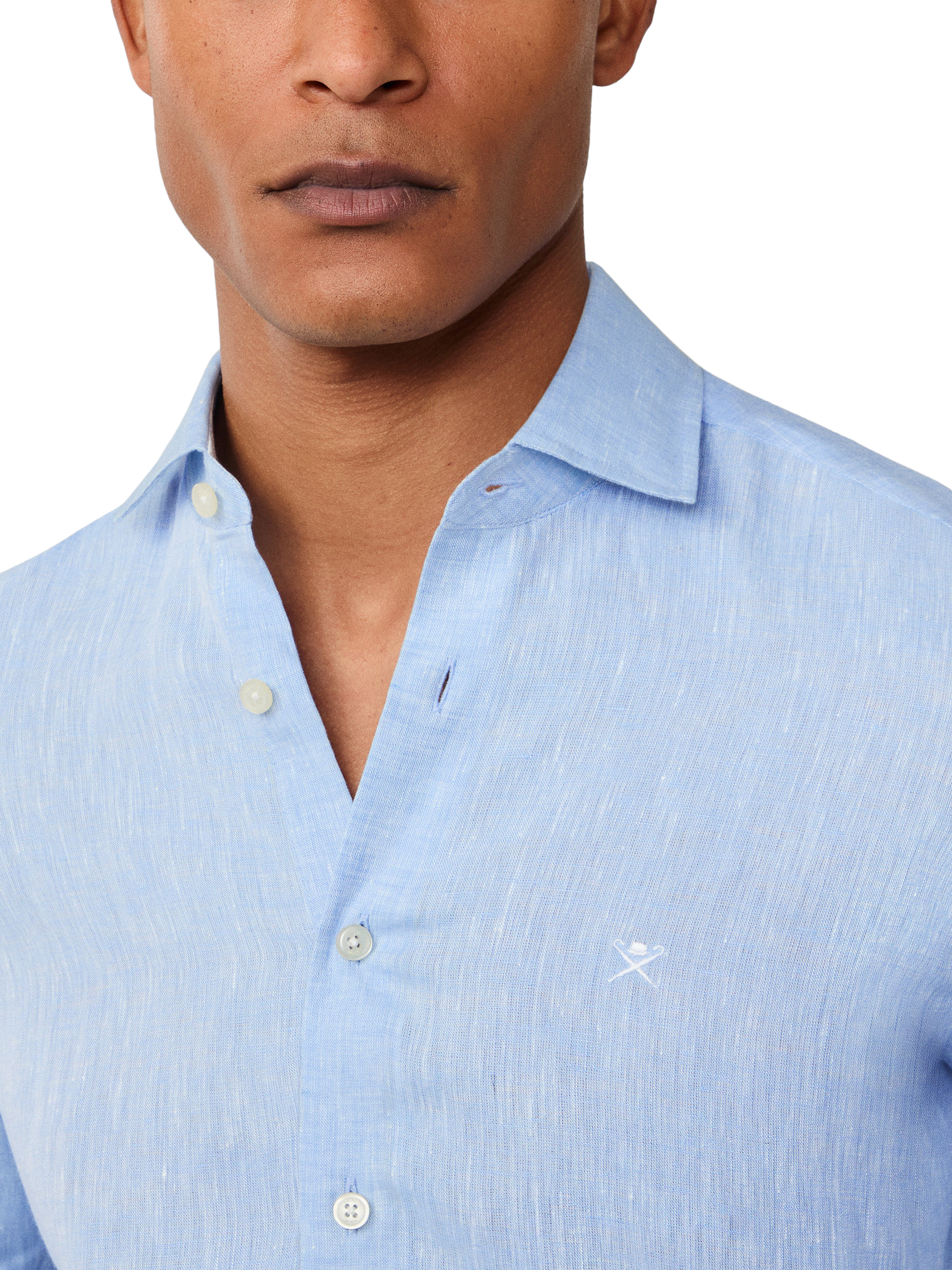 Product image 4 of 7, which shows Hackett London Tailored Shirt, Sky Blue, XXL
