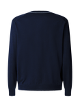 Hackett London Garment Dyed Merino Wool-Silk Cardigan, Navy
