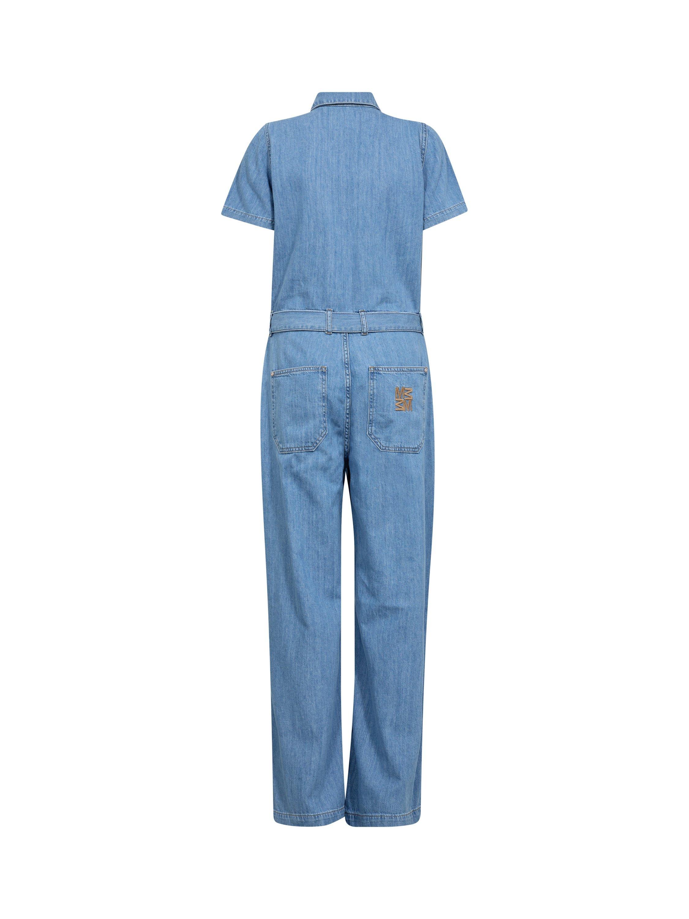 MOS MOSH MMVale Alabama Short Sleeve Cotton Denim Jumpsuit