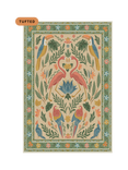 Ruggable x Iris Apfel Birds Of A Feather Tufted Rug, Green/Peach