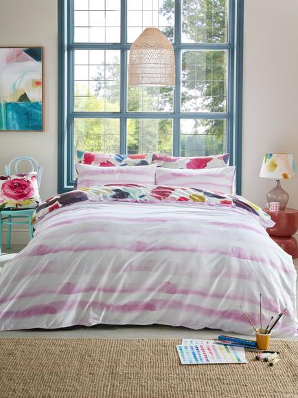 bluebellgray Abstract 250 Thread Count Reversible Duvet Cover Set - view 2, Multi