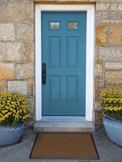 Ruggable Looped Solid Coir Doormat, Brown - view 2, Brown