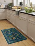 Ruggable x Iris Apfel Jingle Jungle Flatwoven Rug, Royal Blue