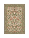Ruggable x Morris & Co. Strawberry Thief Tufted Rug, Sage/Rose