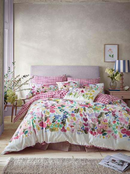 bluebellgray Flora Reversible Duvet Cover Set, Multi