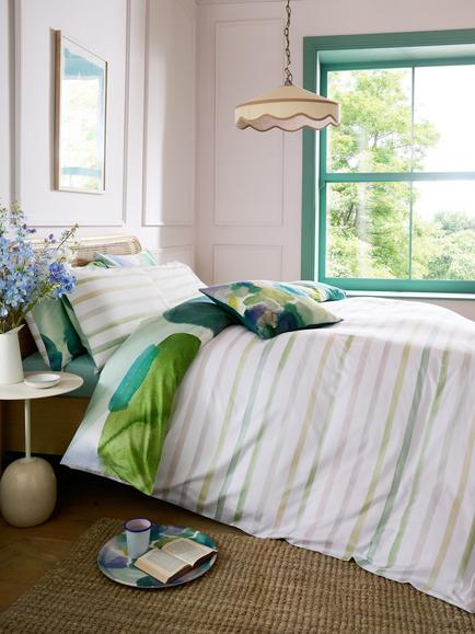 bluebellgray Lochaber 250 Thread Count Reversible Duvet Cover Set - view 2, Multi