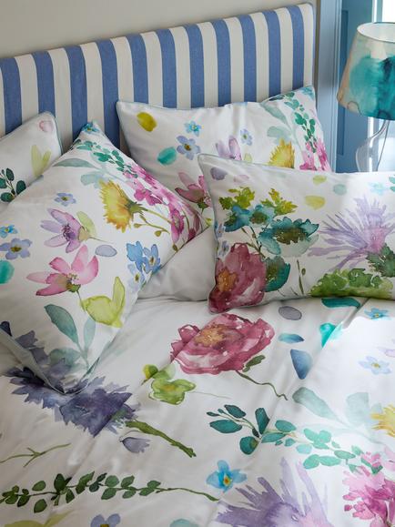 bluebellgray Tetbury Meadow 250 Thread Count Duvet Cover Set - view 2, Multi
