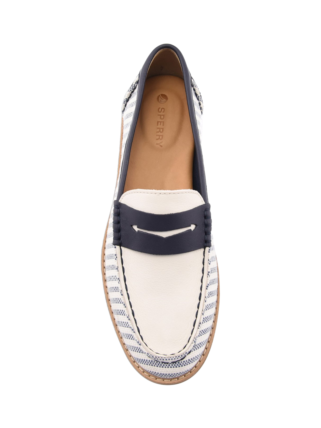 Product image 5 of 5, which shows Sperry Seaport Penny Loafer, White, 3.5
