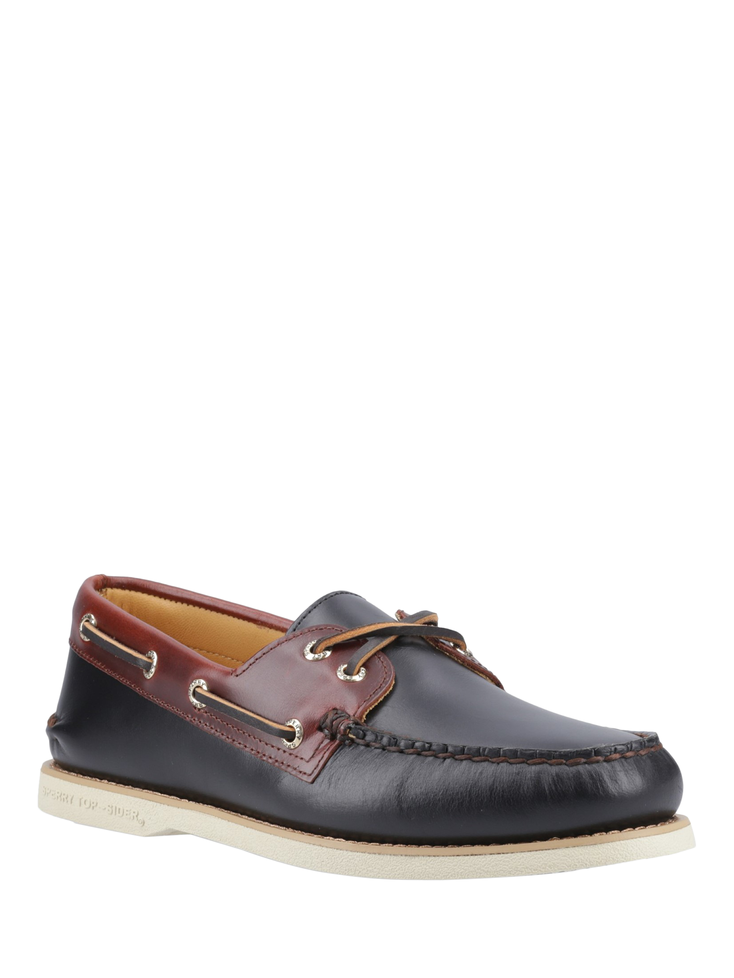 Product image 2 of 4, which shows Sperry Leather Boat Shoes, Black, 7
