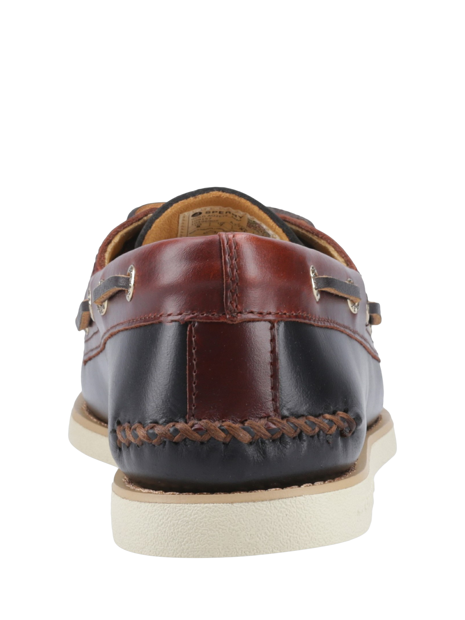 Product image 3 of 4, which shows Sperry Leather Boat Shoes, Black, 7