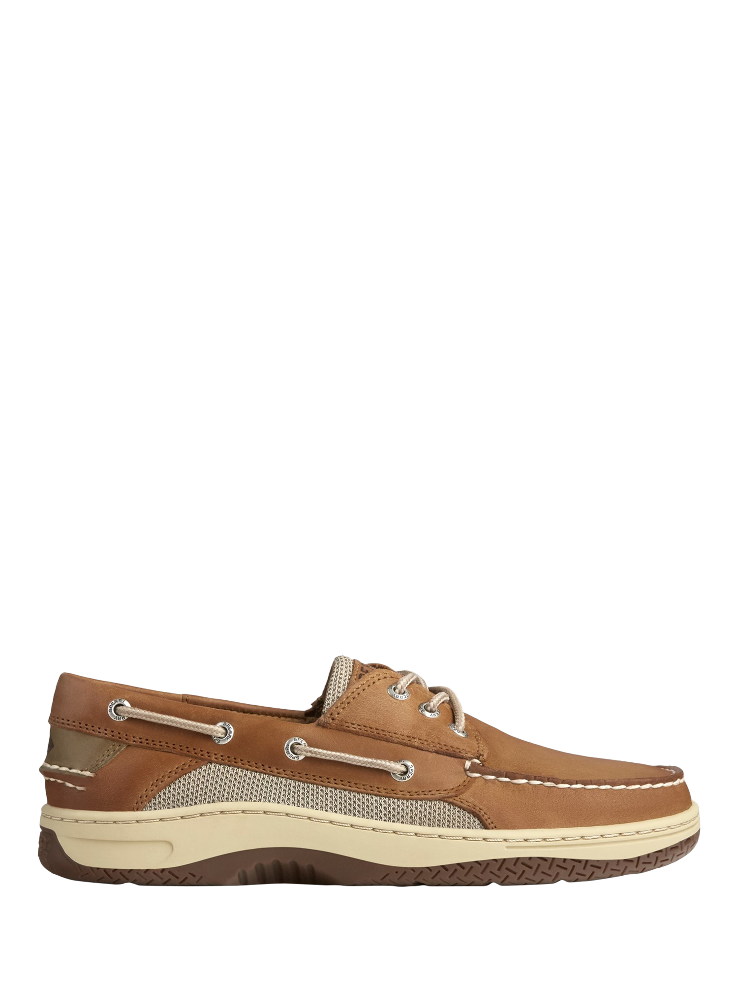 Product image 1 of 5, which shows Sperry Billfish Sport Leather Boat Shoe, Tan, 6