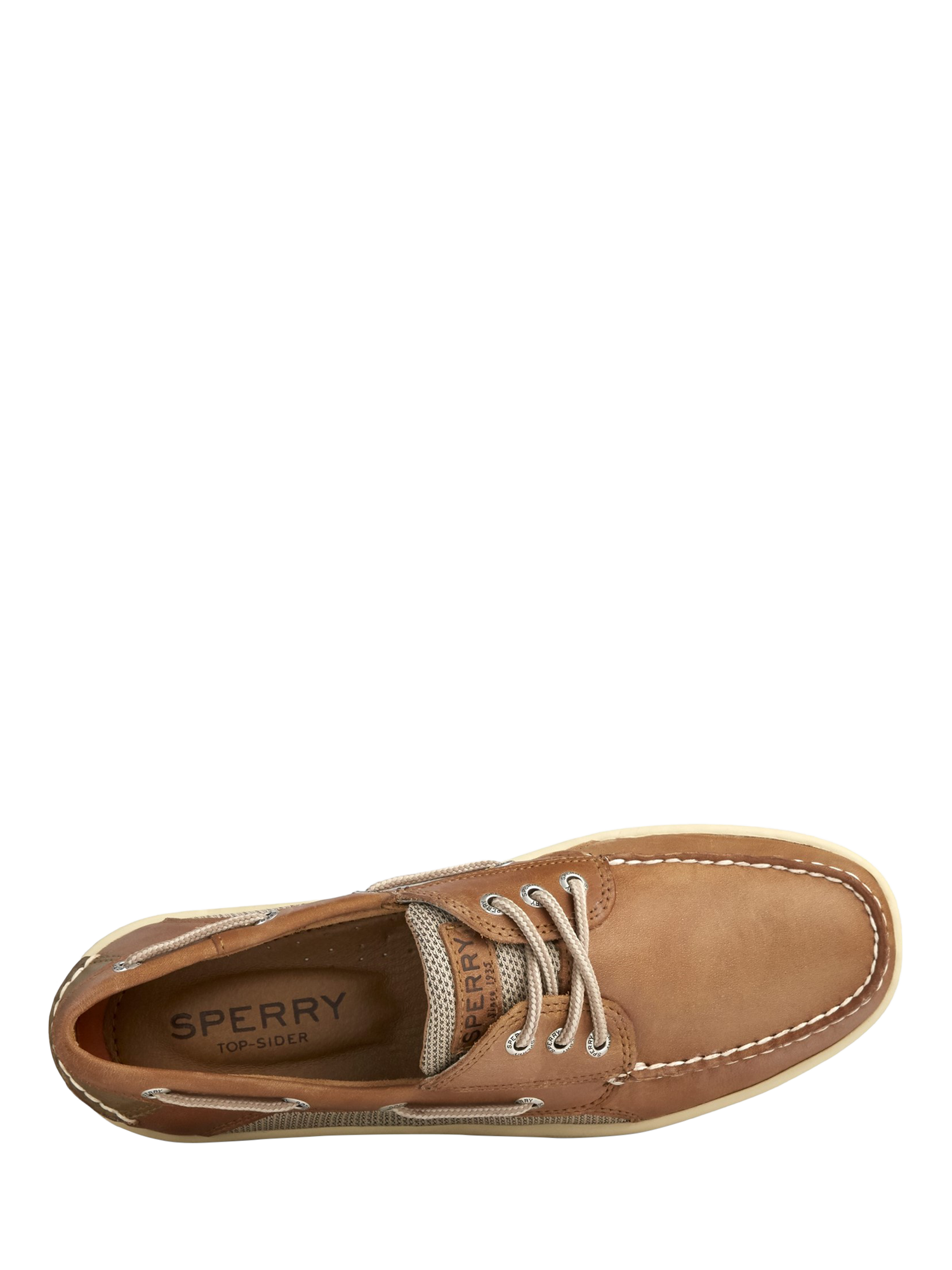 Product image 5 of 5, which shows Sperry Billfish Sport Leather Boat Shoe, Tan, 6