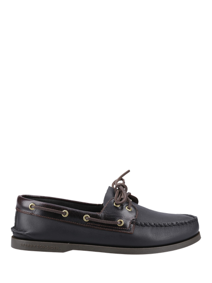Sperry Authentic Original Leather 2 Eye Boat Shoes, Dk. Brown