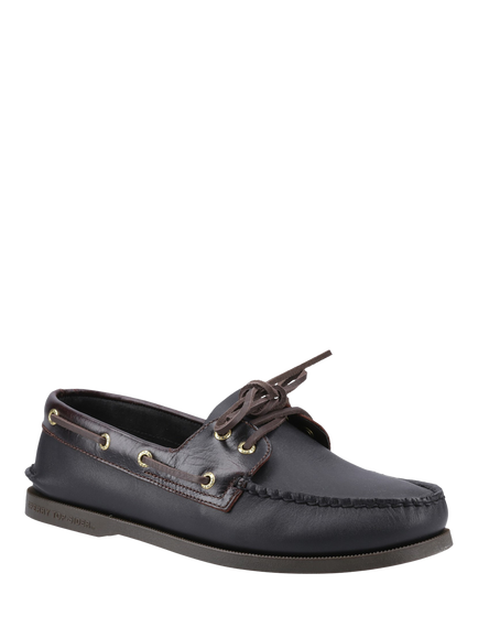 Sperry Authentic Original Leather 2 Eye Boat Shoes - view 2, Dk. Brown