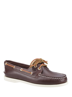 Sperry Authentic Original Wide Fit Boat Shoe - view 2, Brown