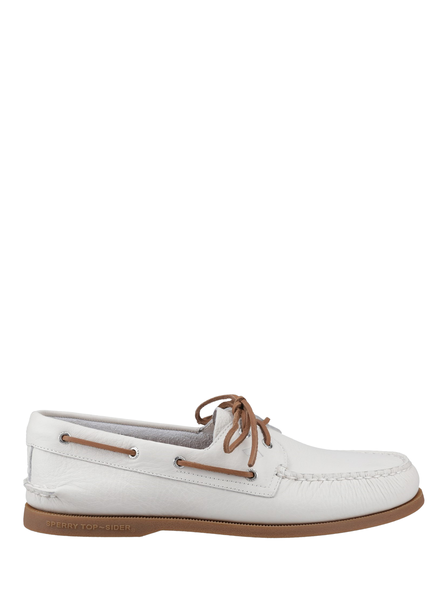 Product image 1 of 4, which shows Sperry Authentic Original Boat Shoe, White, 7