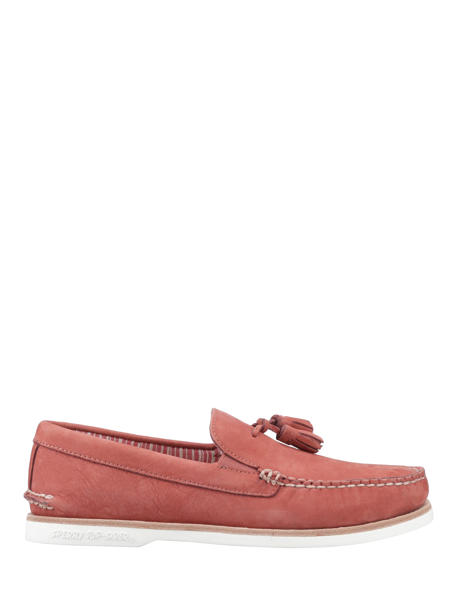 Product image 1 of 4, which shows Sperry Authentic Original Tassel Boat Shoes, Red, 6