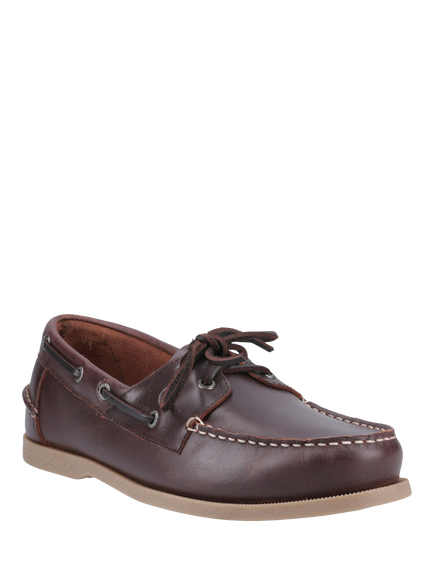 Sperry Tacoma Leather Boat Shoes - view 2, Brown