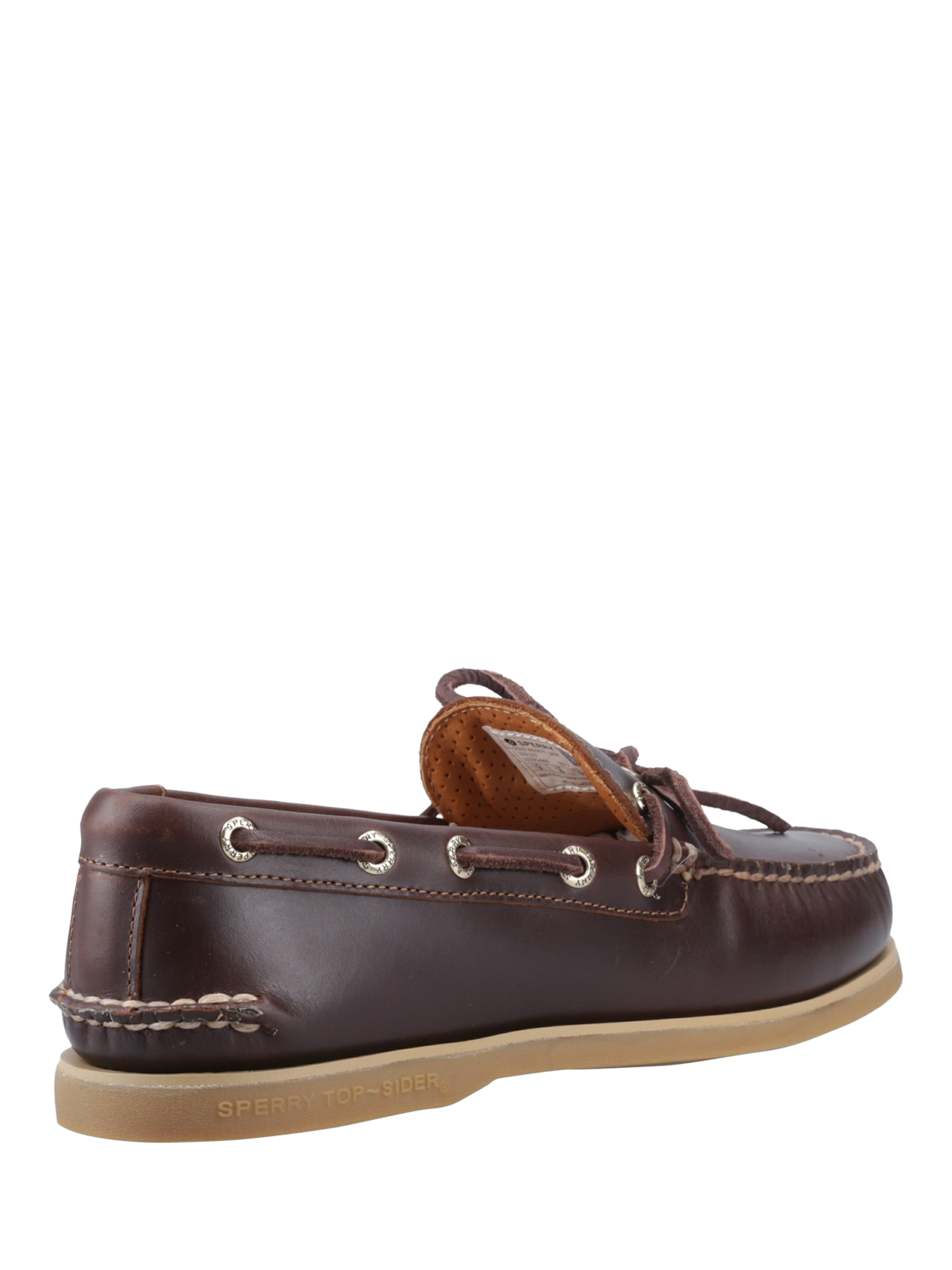Product image 3 of 4, which shows Sperry Authentic Original 1-Eye Boat Shoes, Brown, 6