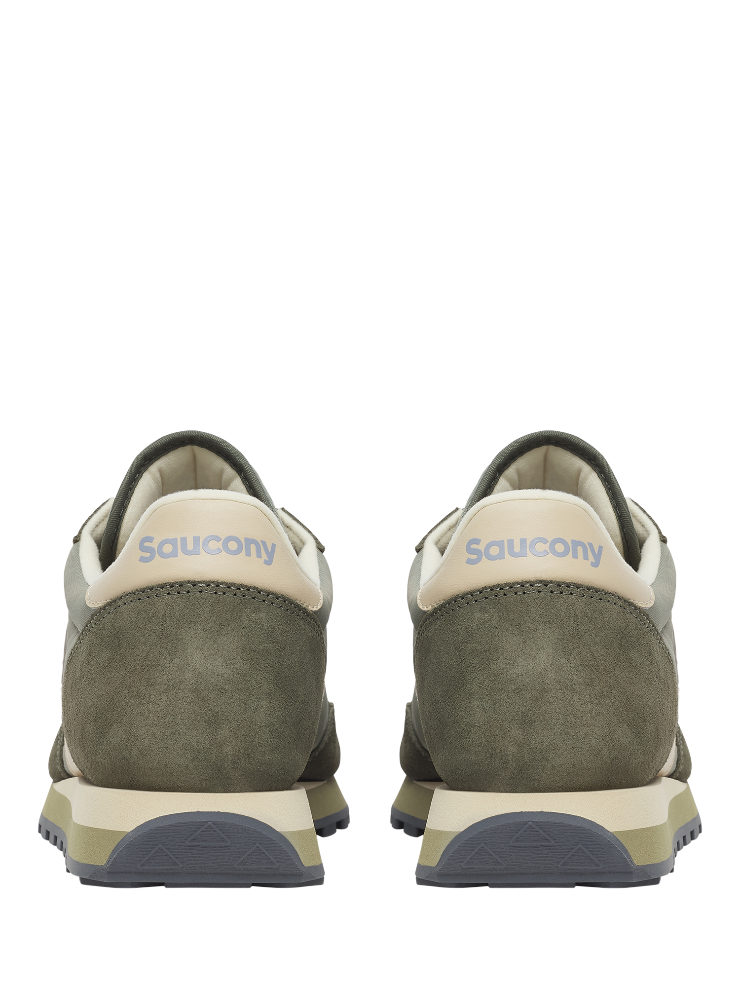 Product image 4 of 6, which shows Saucony Jazz Original Lace-Up Suede Blend Trainers, Green/Sand, EU41