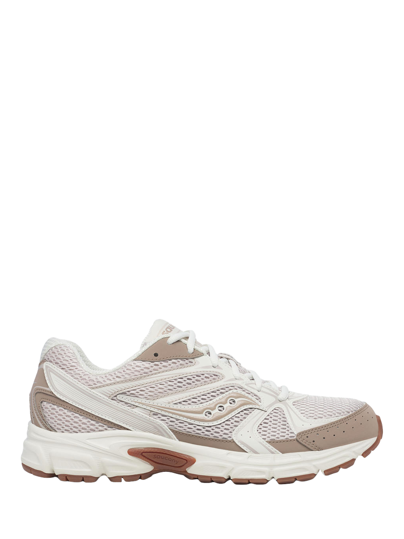 Product image 1 of 5, which shows Saucony Millennium Morel Almond Shaped Trainers, White/Beige, EU38.5