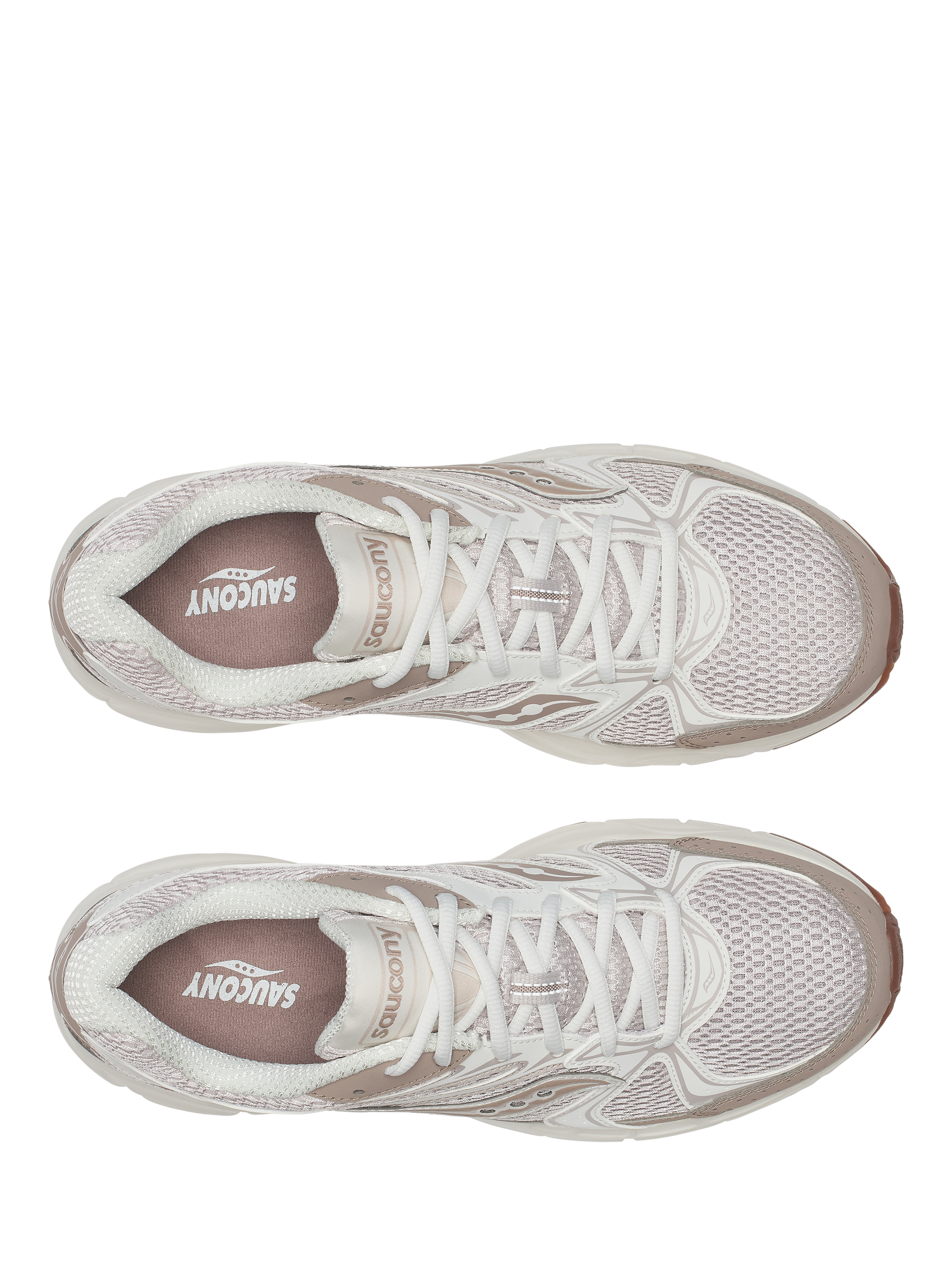 Product image 3 of 5, which shows Saucony Millennium Morel Almond Shaped Trainers, White/Beige, EU38.5