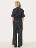 Part Two Tilla Floral Collar Short Sleeve Jumpsuit