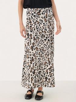 Part Two Trudi Animal Print Maxi Skirt, Beige/Multi