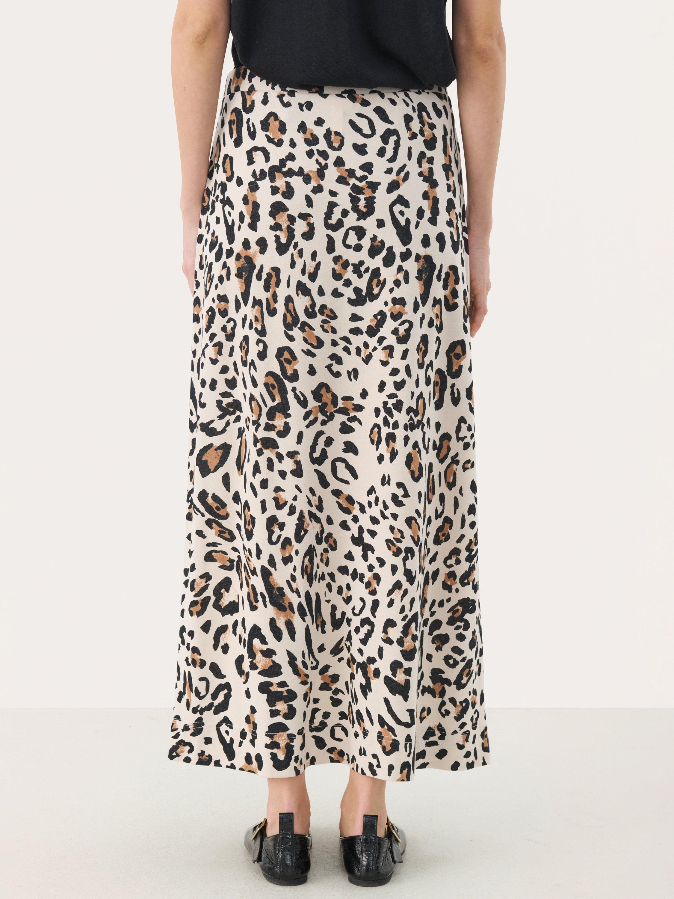 Product image 2 of 6, which shows Part Two Trudi Animal Print Maxi Skirt, Beige/Multi, XS