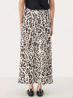 Part Two Trudi Animal Print Maxi Skirt - view 2, Beige/Multi