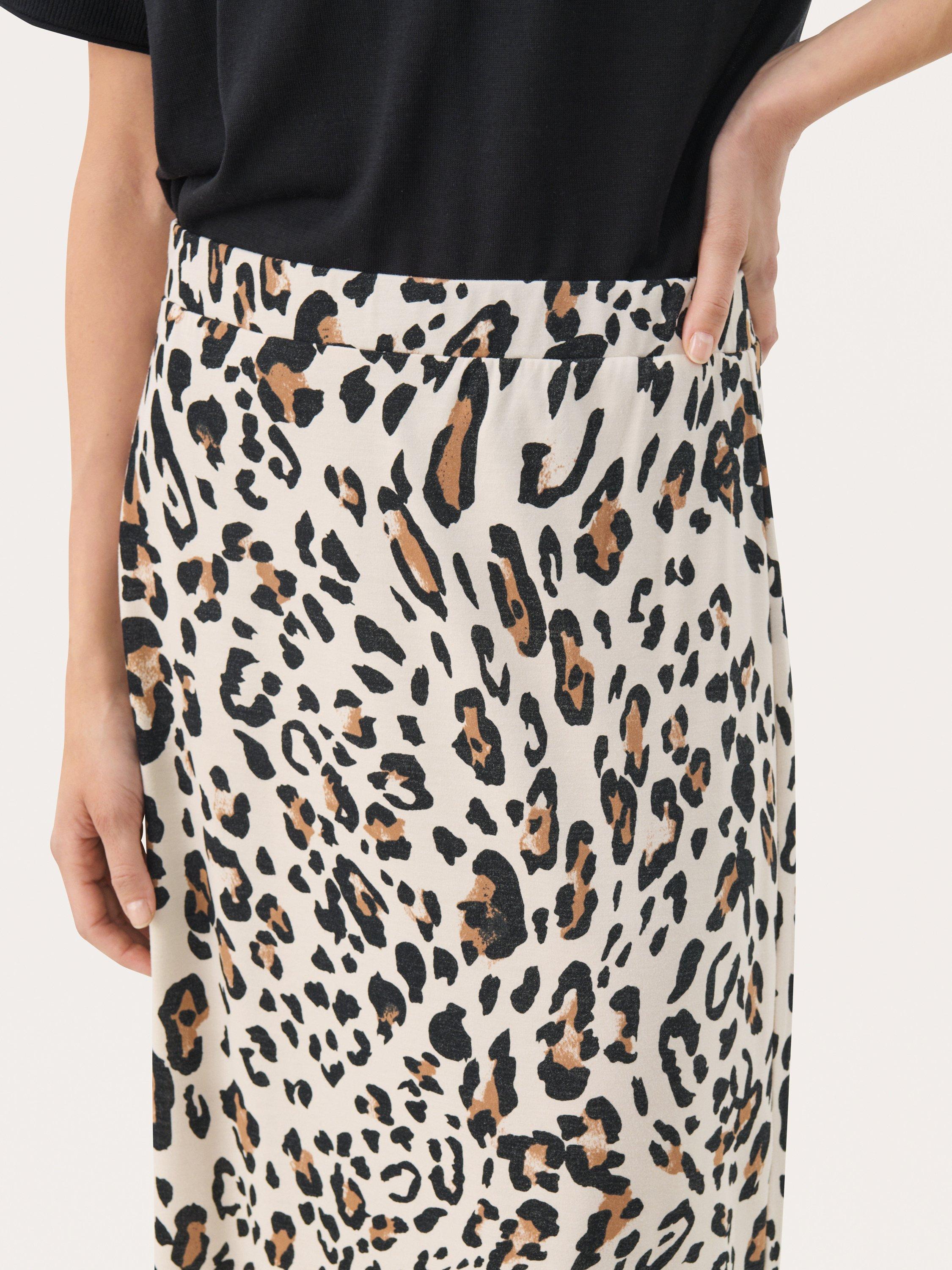 Product image 4 of 6, which shows Part Two Trudi Animal Print Maxi Skirt, Beige/Multi, XS