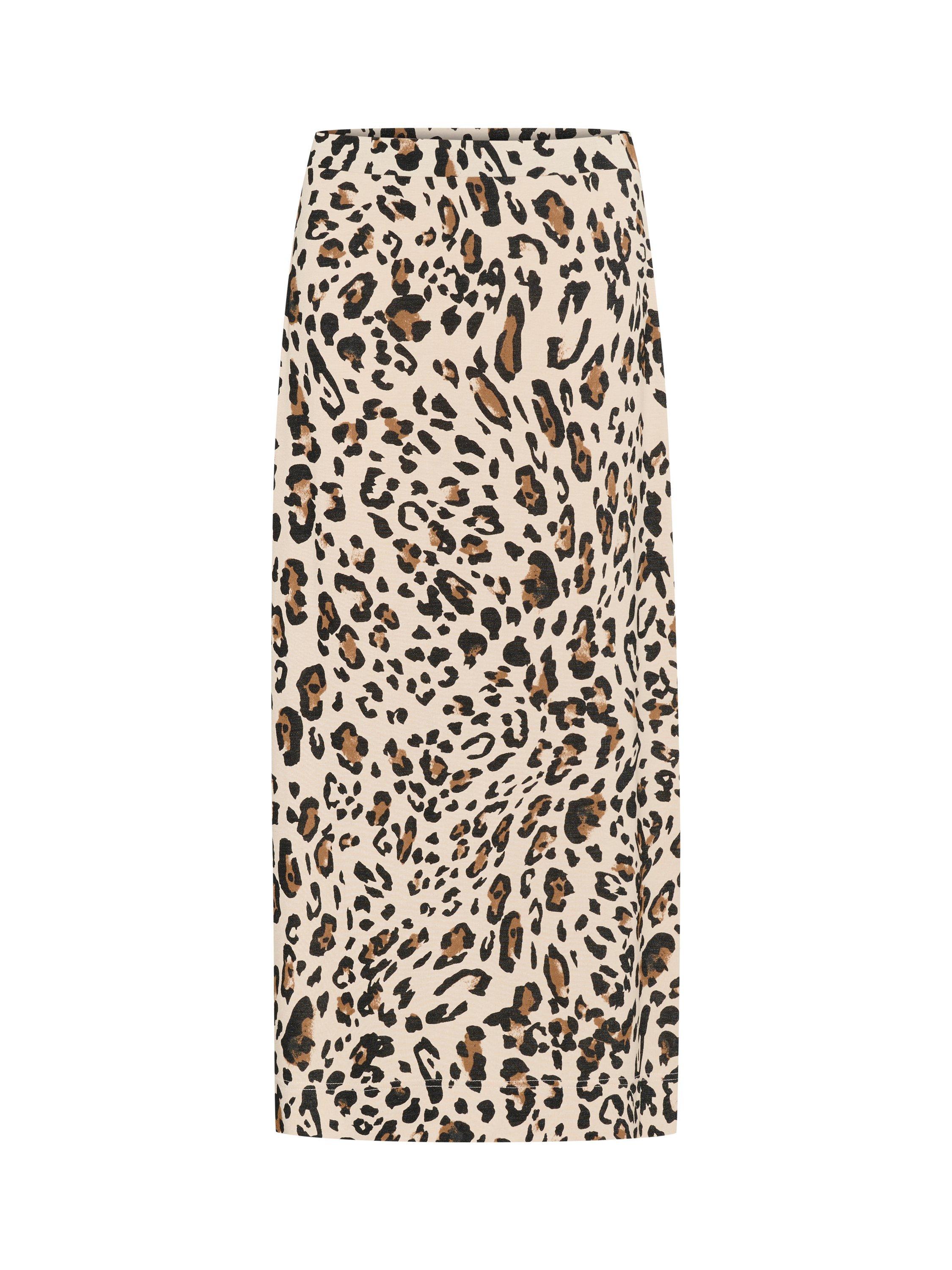 Product image 5 of 6, which shows Part Two Trudi Animal Print Maxi Skirt, Beige/Multi, XS