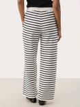 Part Two Tyra Cotton Blend Striped Elastic Waist Trousers