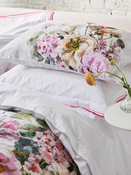Designers Guild Grandiflora 250 Thread Count Bedding - view 2, Rose