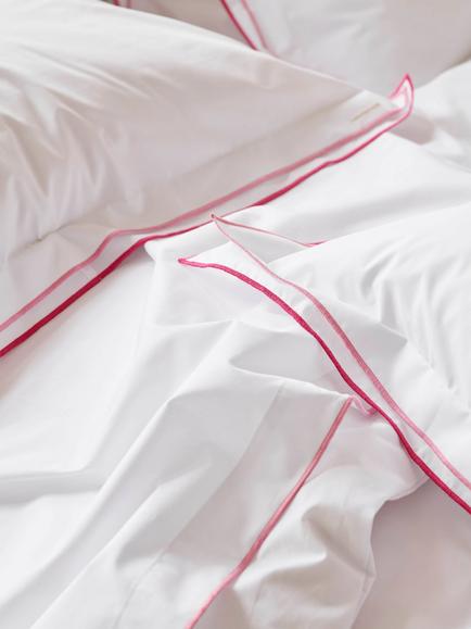 Designers Guild Astor 400 Thread Count Bedding - view 2, Fuchsia