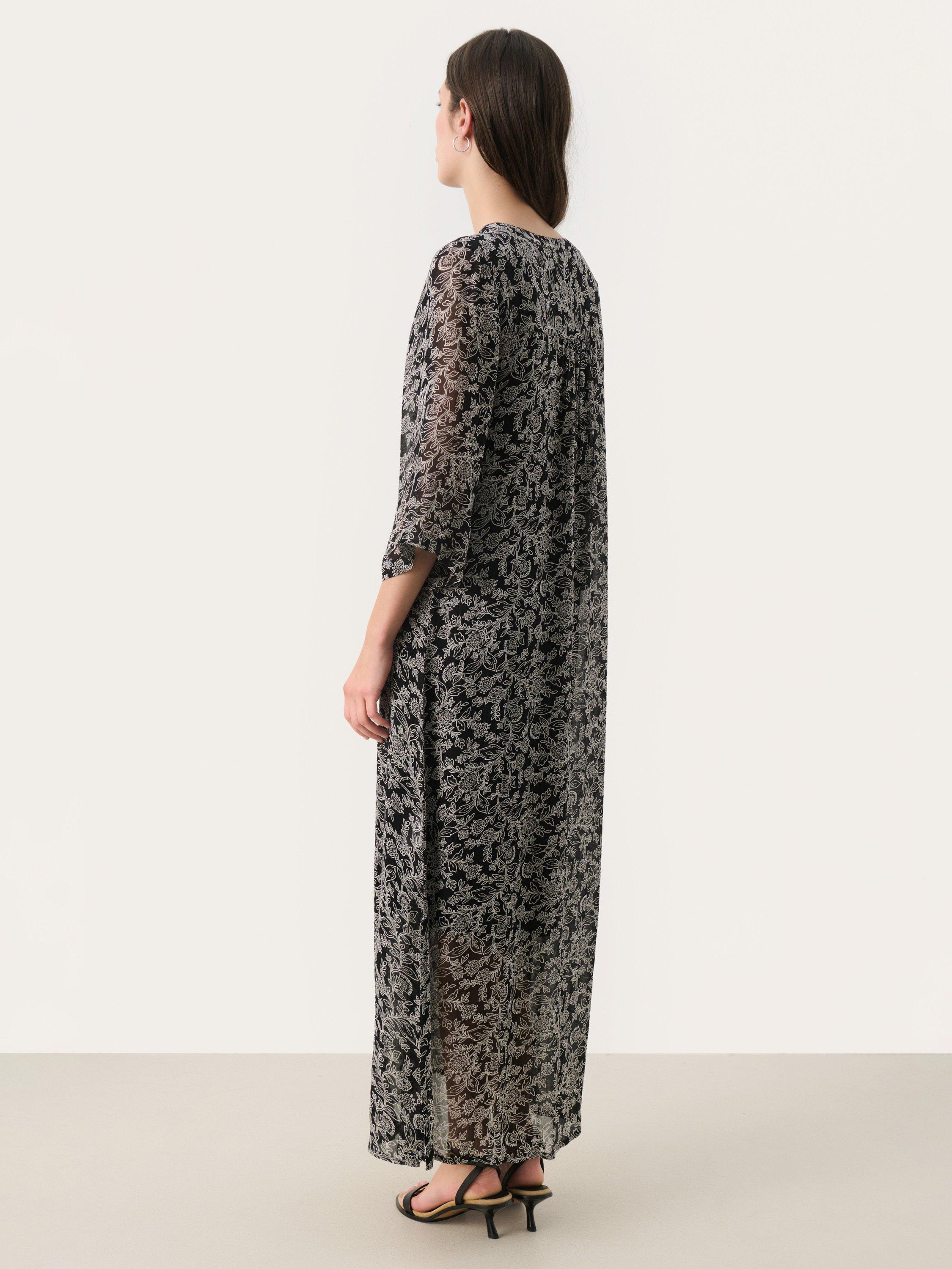 Product image 2 of 6, which shows Part Two Berit Floral Maxi Dress, Black/Multi, 8