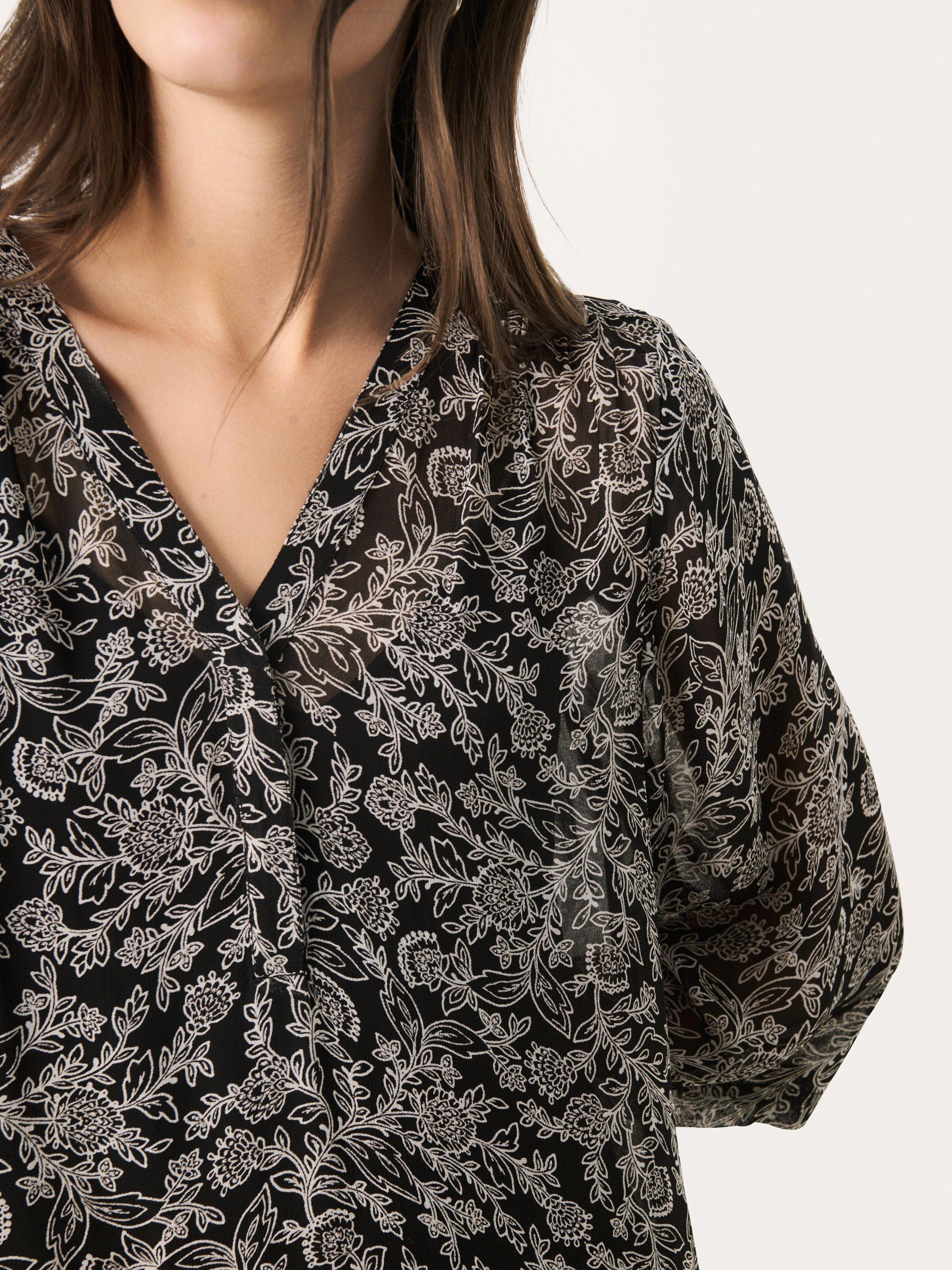 Product image 4 of 6, which shows Part Two Berit Floral Maxi Dress, Black/Multi, 8