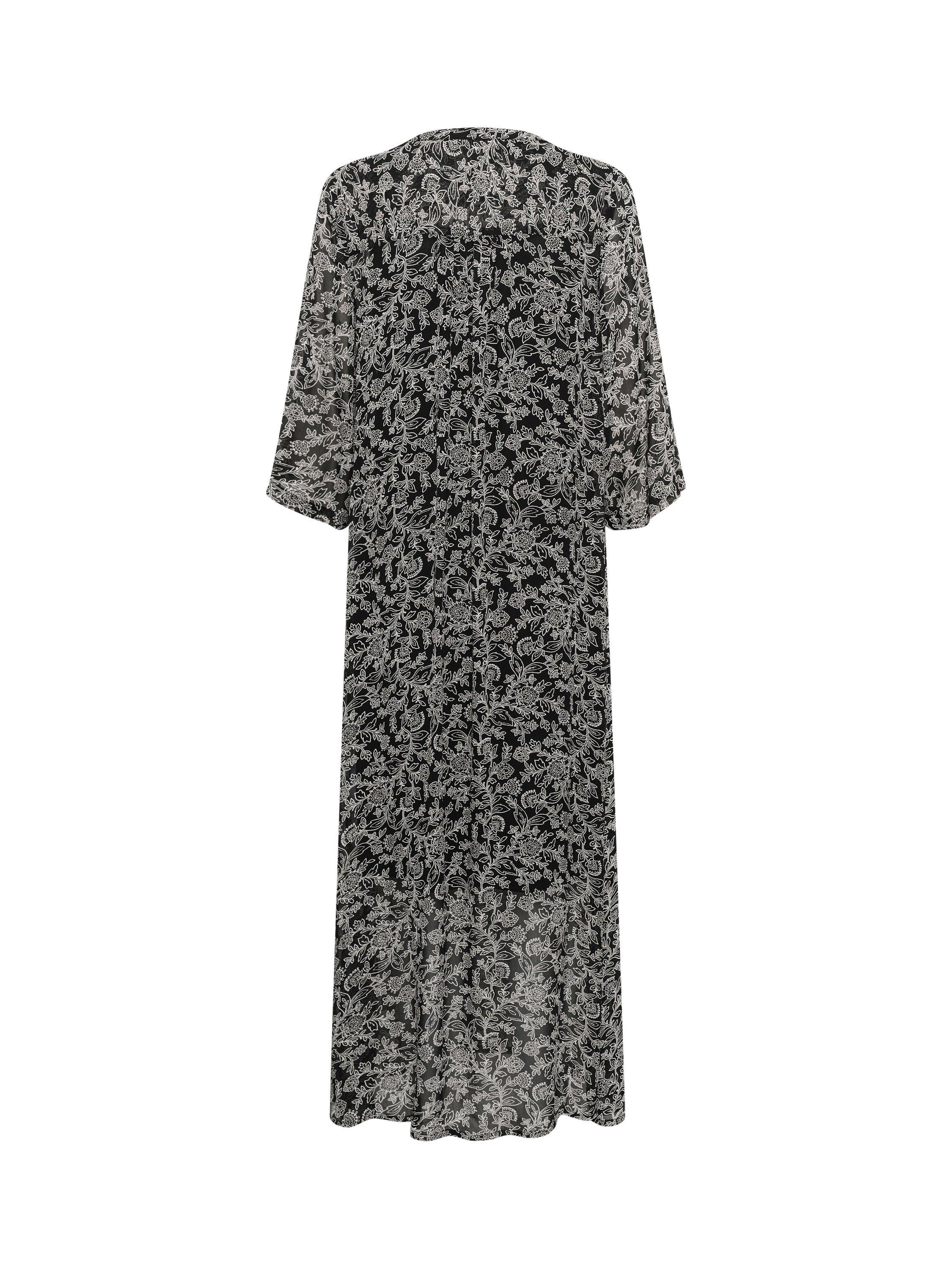 Product image 6 of 6, which shows Part Two Berit Floral Maxi Dress, Black/Multi, 8