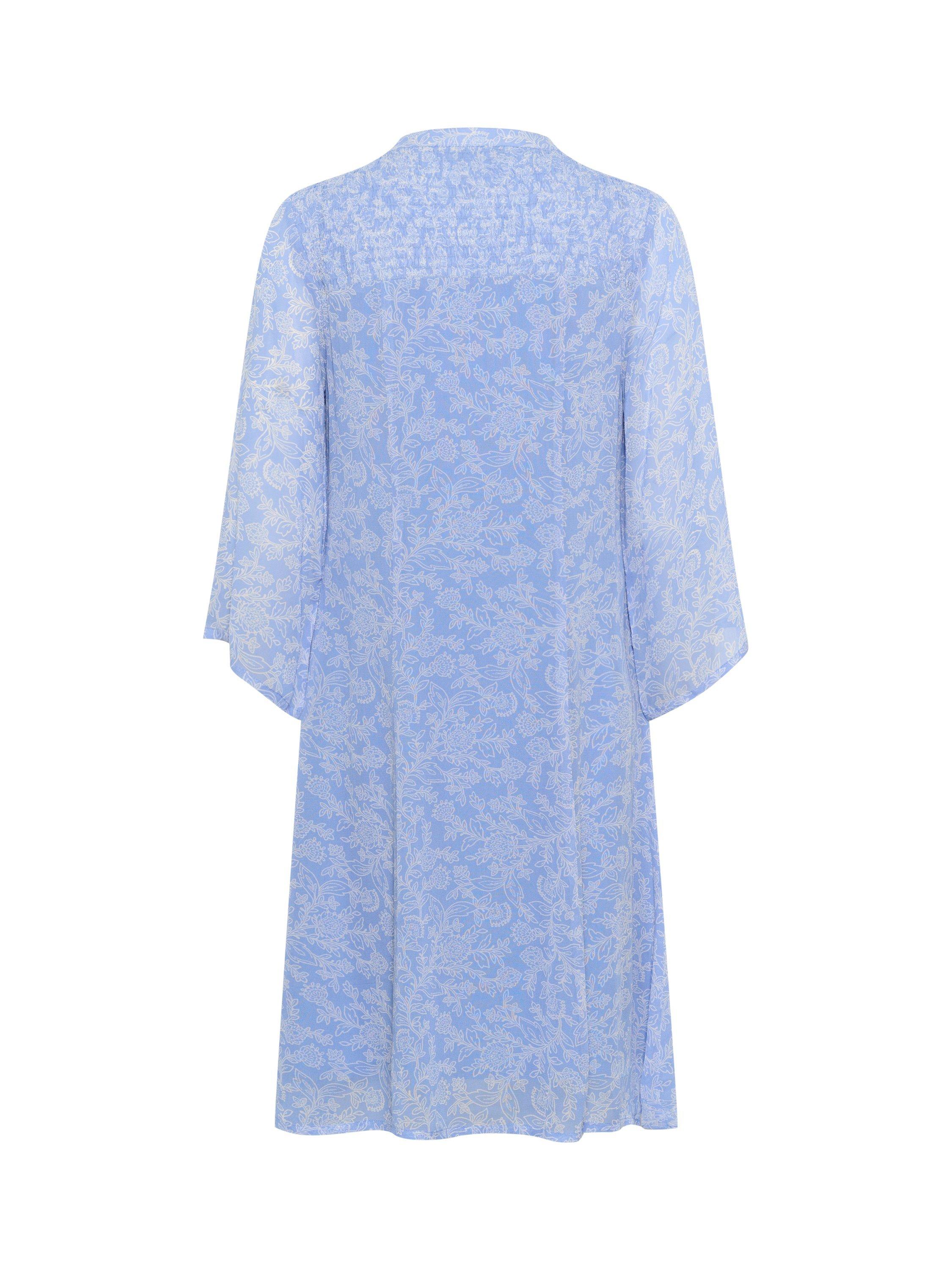Product image 6 of 6, which shows Part Two Elka V-Neck Long Sleeve Dress, Blue/Multi, 8
