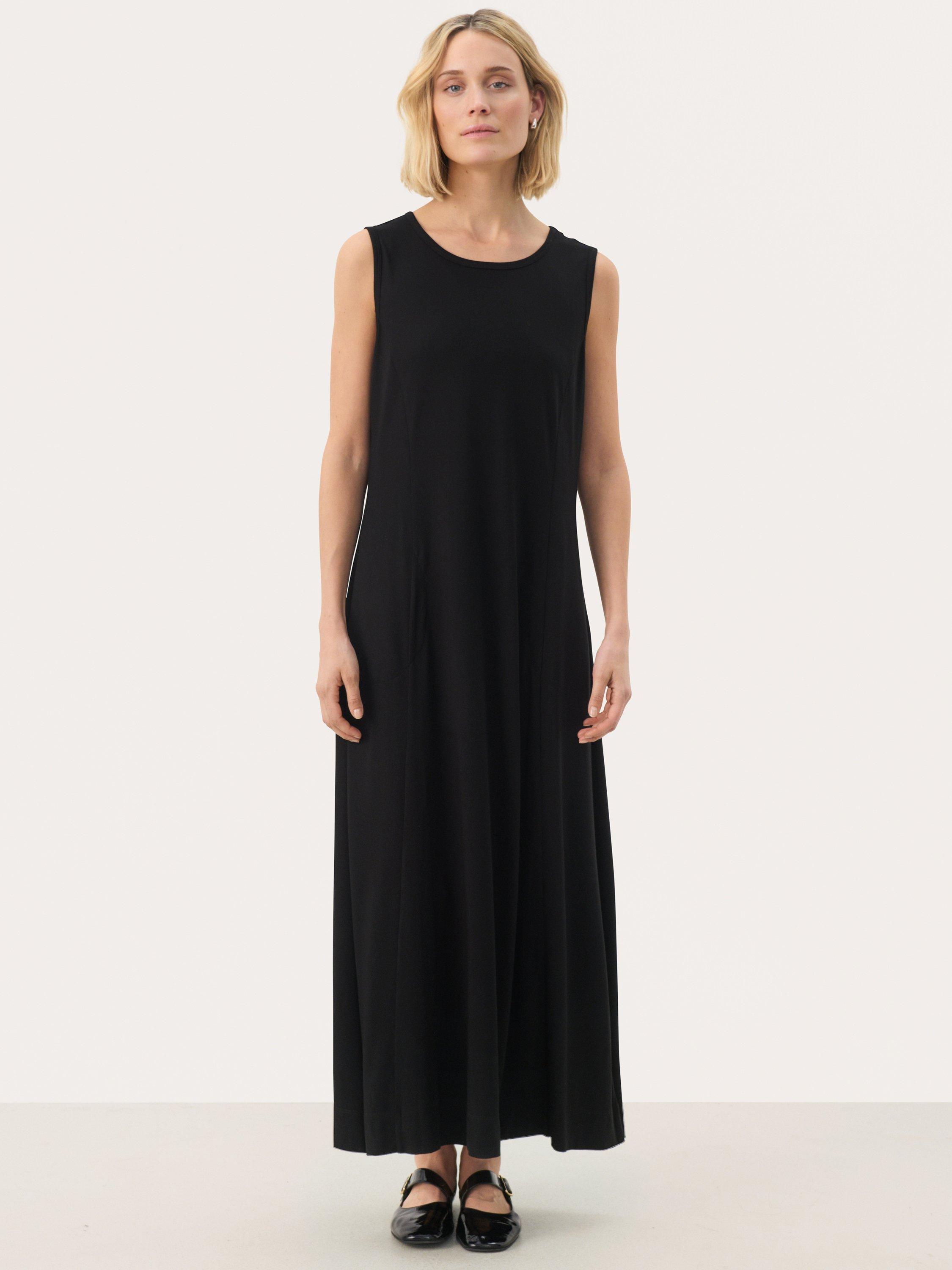 Product image 1 of 6, which shows Part Two Thelma Sleeveless Maxi Dress, Black, XS