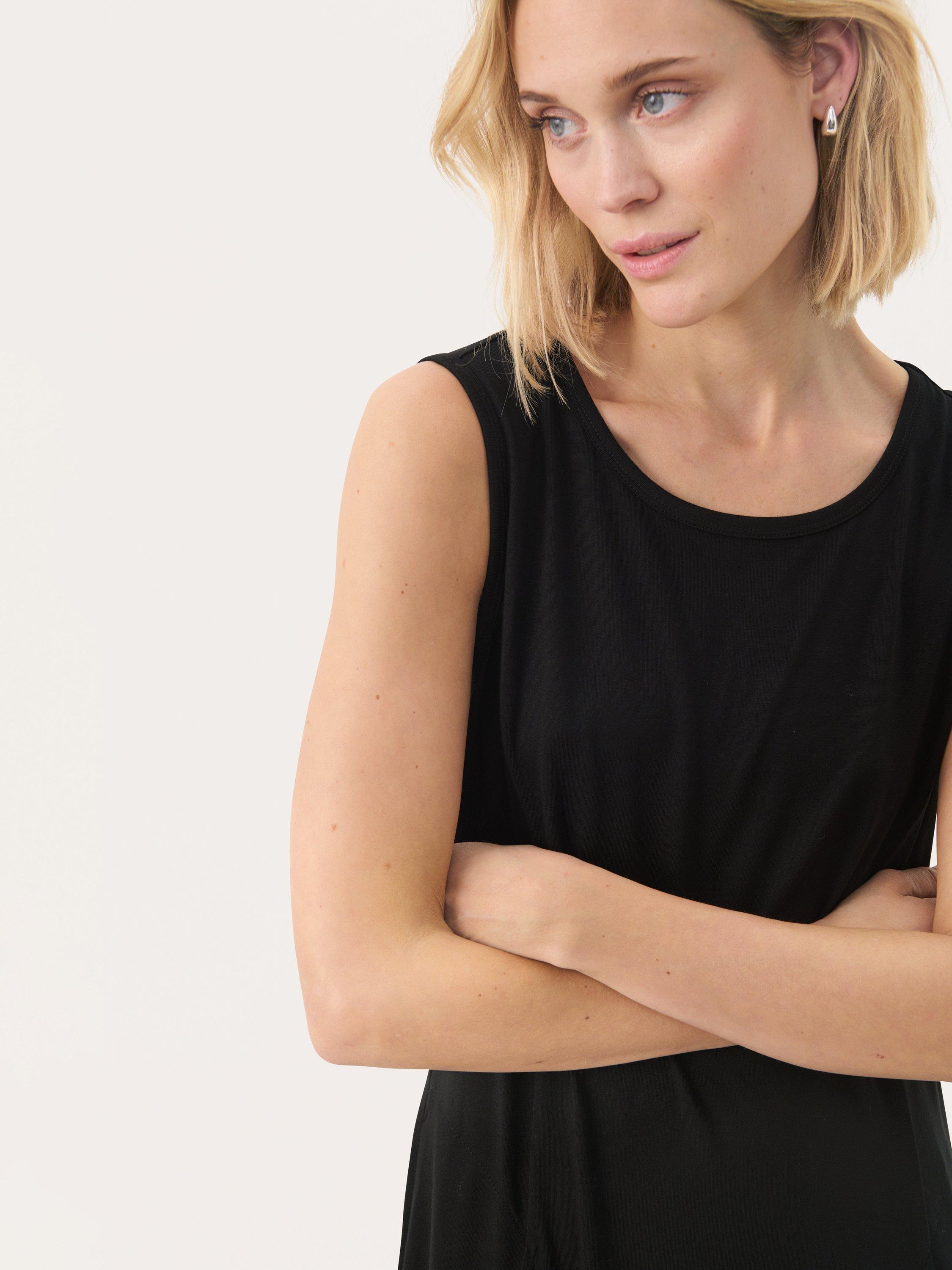 Product image 4 of 6, which shows Part Two Thelma Sleeveless Maxi Dress, Black, XS