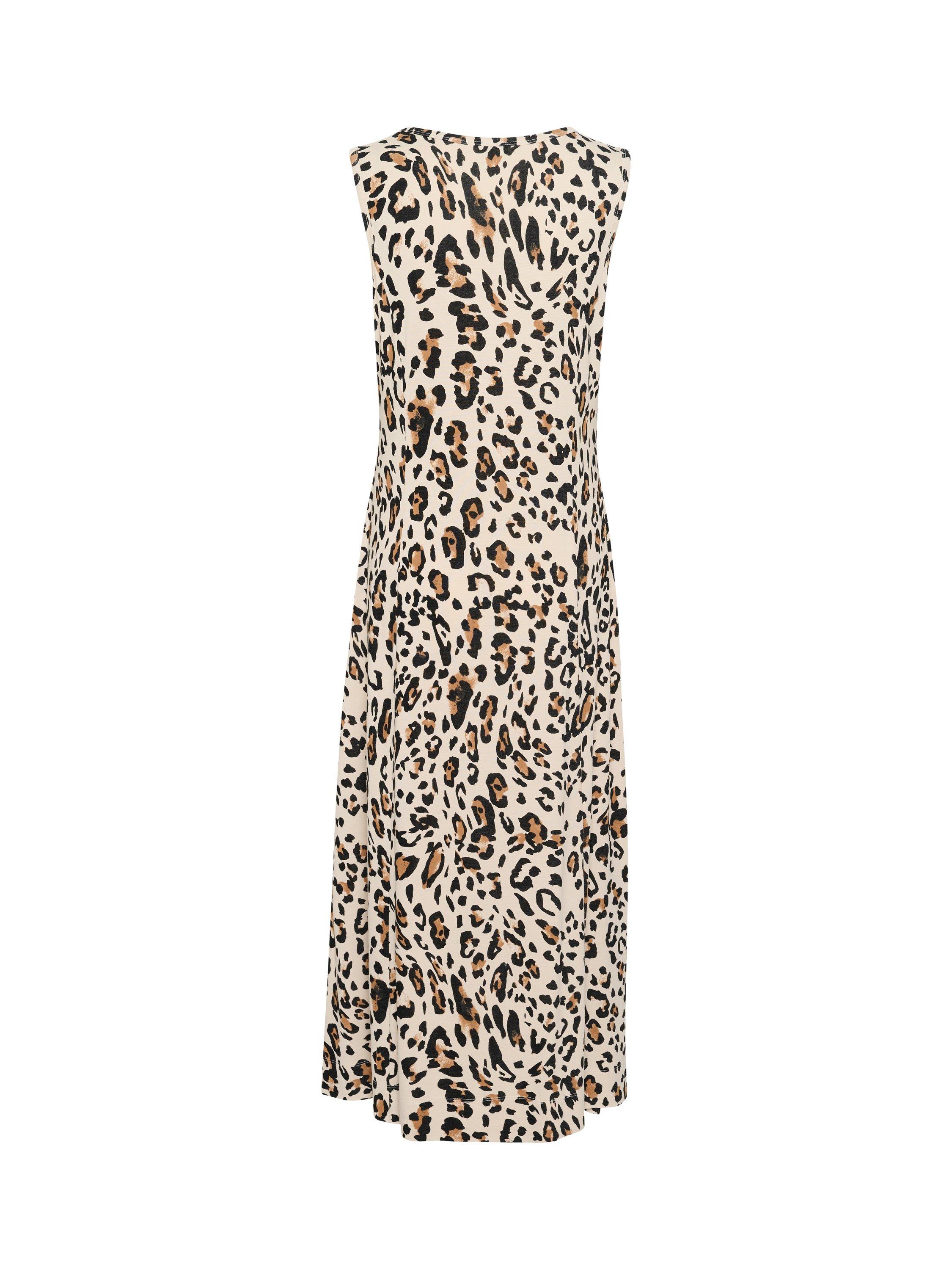 Product image 6 of 6, which shows Part Two Thelma Sleeveless Animal Print Maxi Dress, Beige/Multi, XS