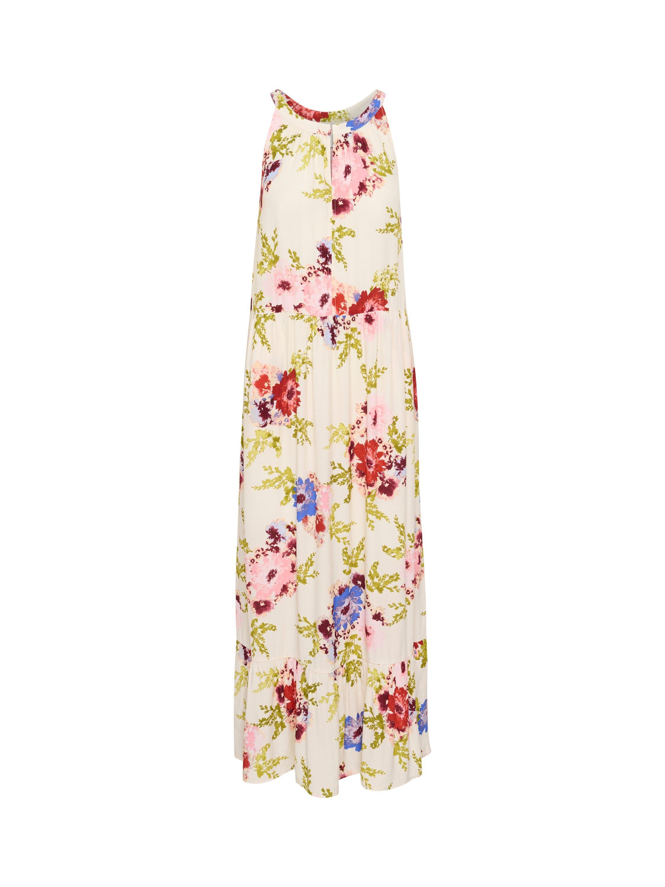 Product image 5 of 11, which shows Part Two Theona Floral Print High Neck Maxi Dress, Multi, 8