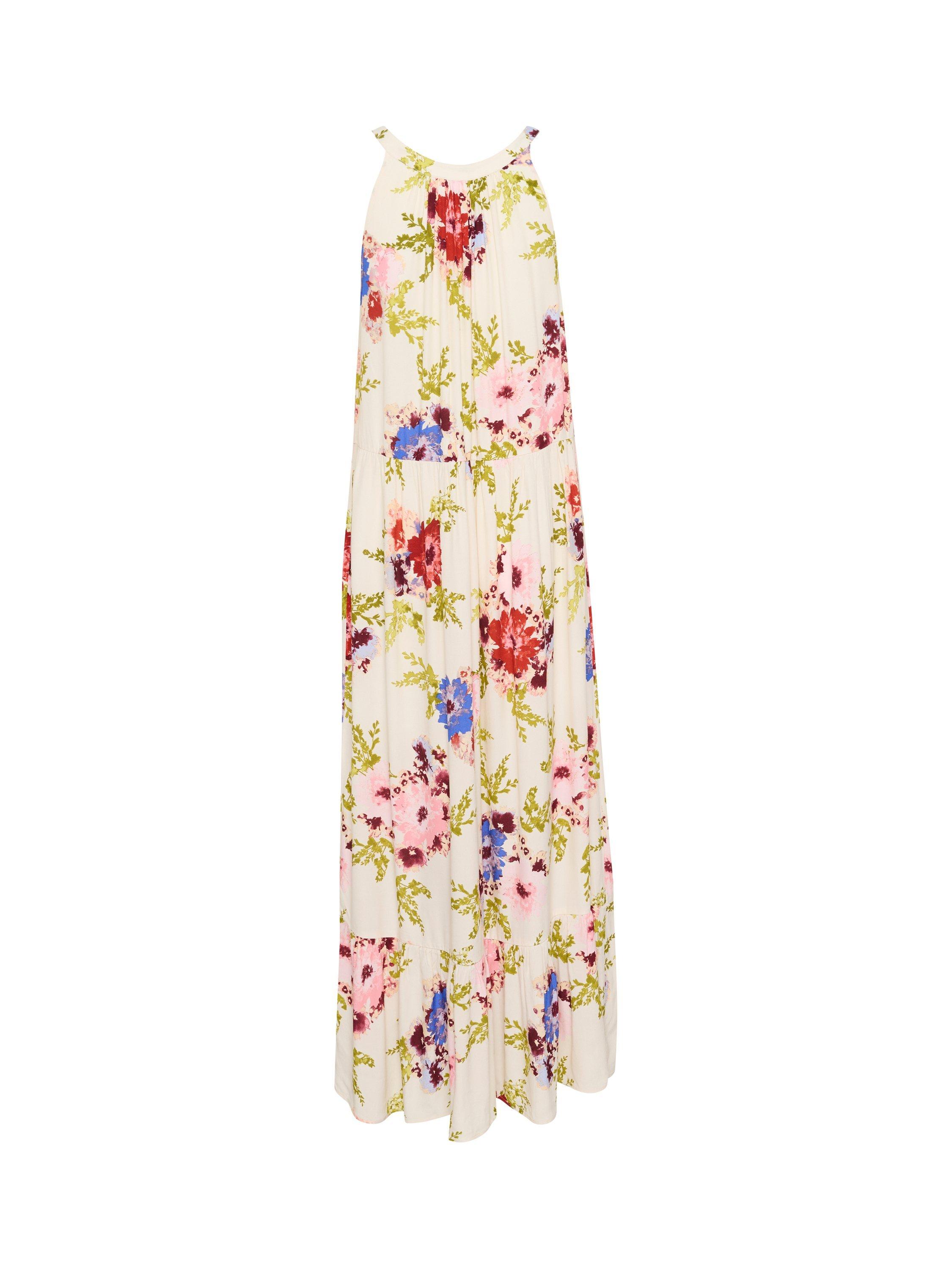 Product image 6 of 11, which shows Part Two Theona Floral Print High Neck Maxi Dress, Multi, 8