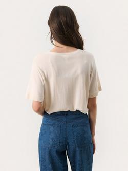 Part Two Tinni Cotton Blend Short Sleeve Jumper - view 2, White