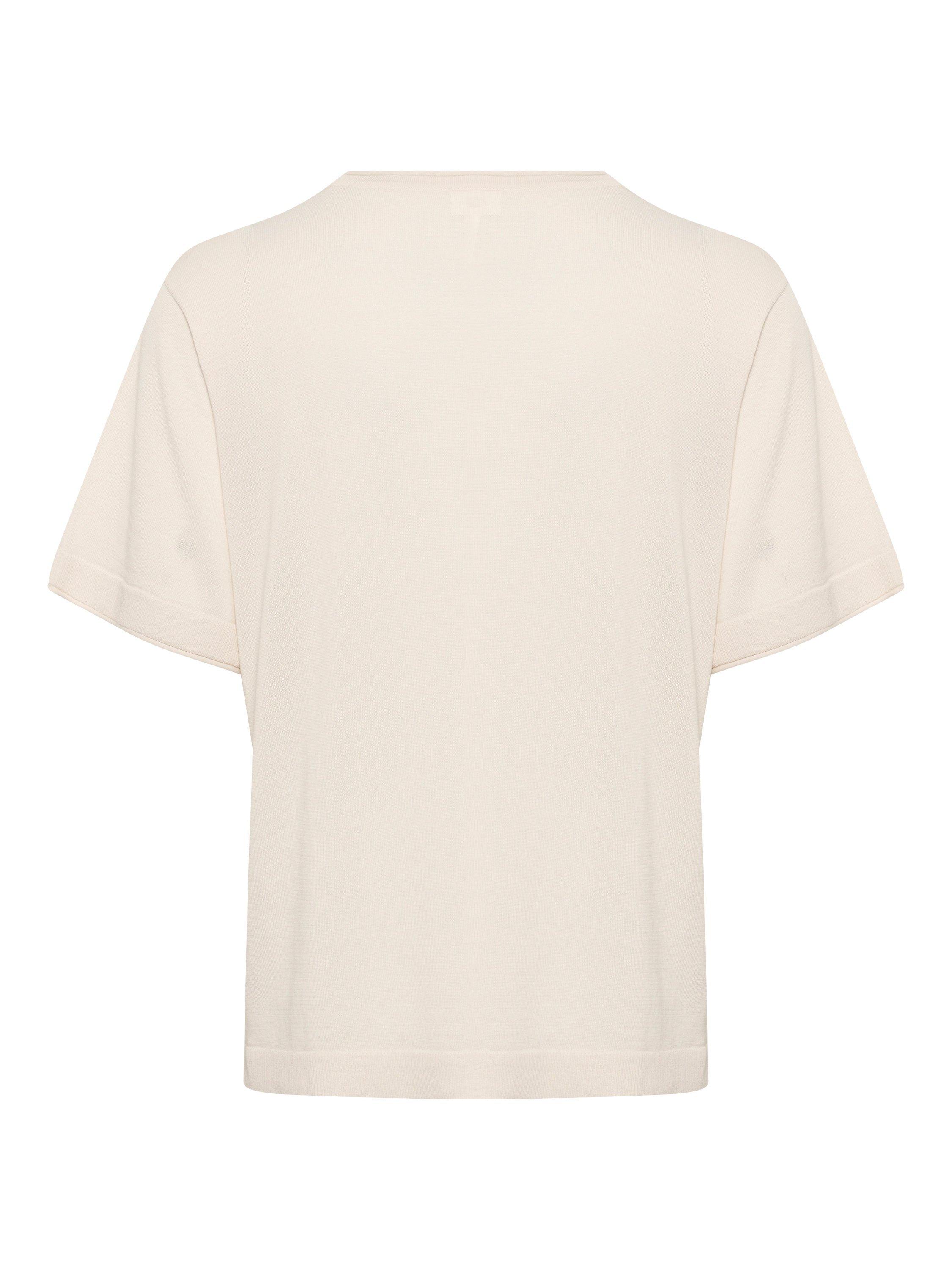 Product image 6 of 6, which shows Part Two Tinni Cotton Blend Short Sleeve Jumper , White, XS