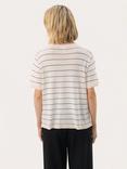 Part Two Tinni Cotton Blend Striped Short Sleeve Jumper