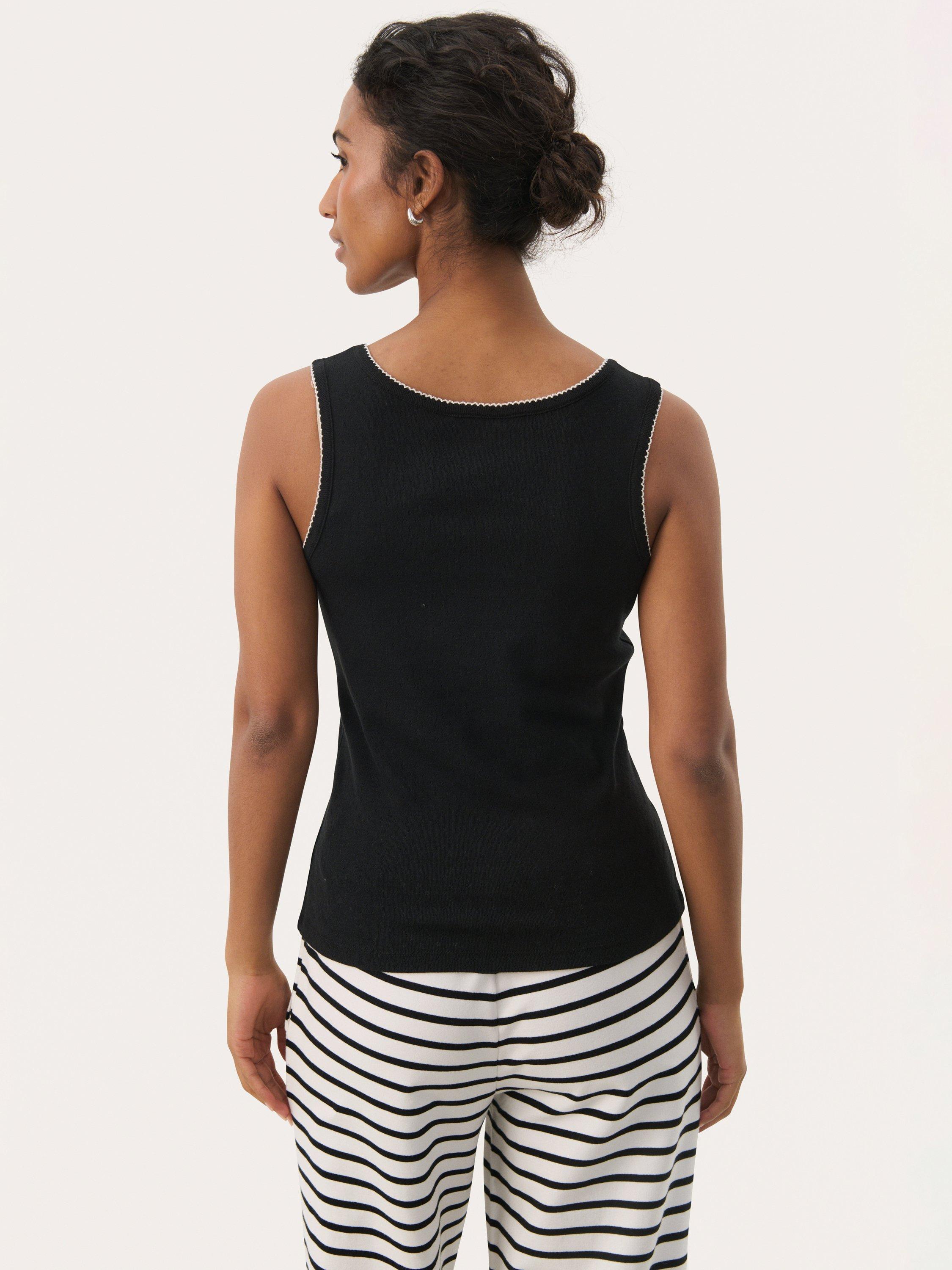 Product image 2 of 6, which shows Part Two Juliannes Sleeveless Tank Top, Black, S